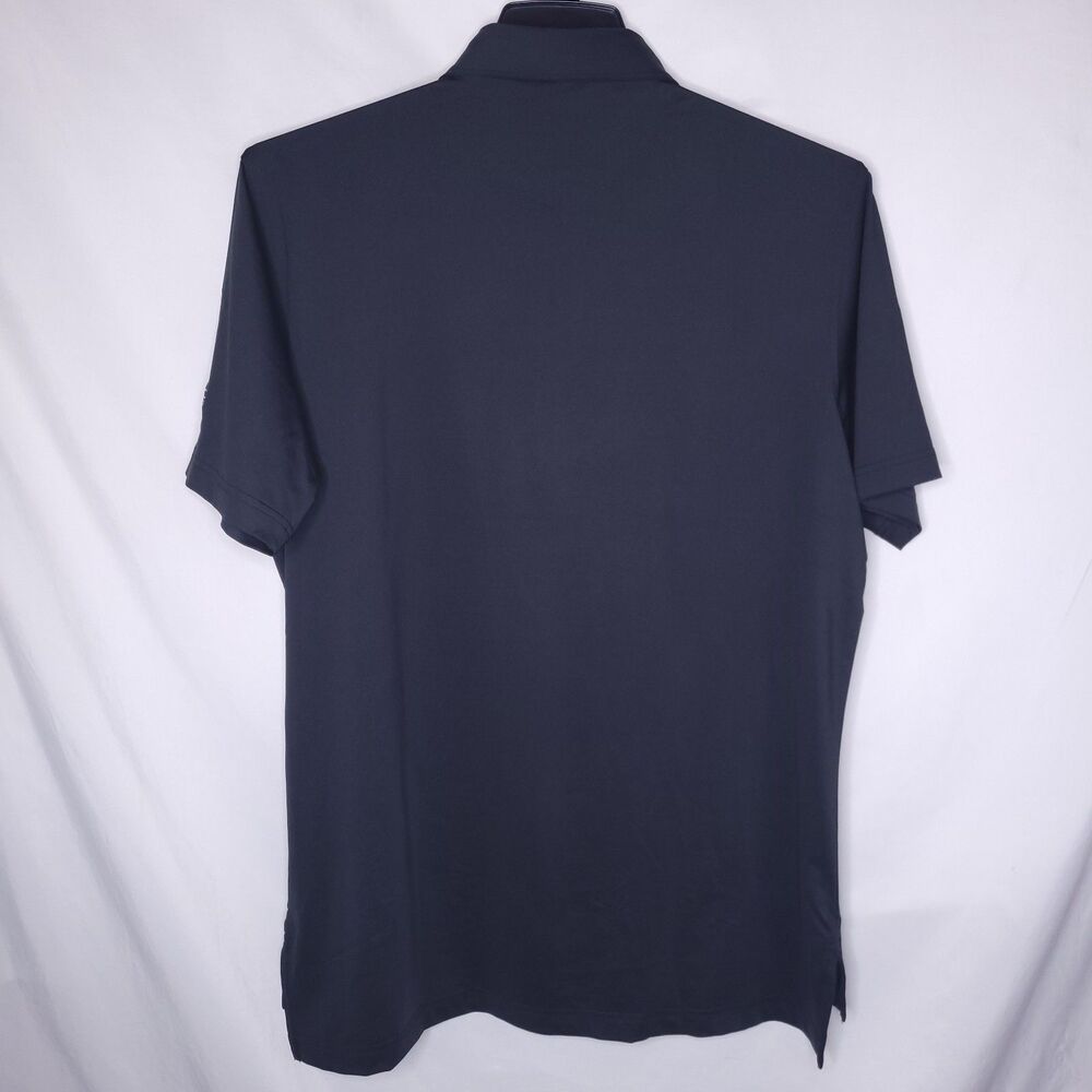 Peter Millar Summer Comfort Polo Shirt Mens Medium Black Short Sleeve - Picture 6 of 12